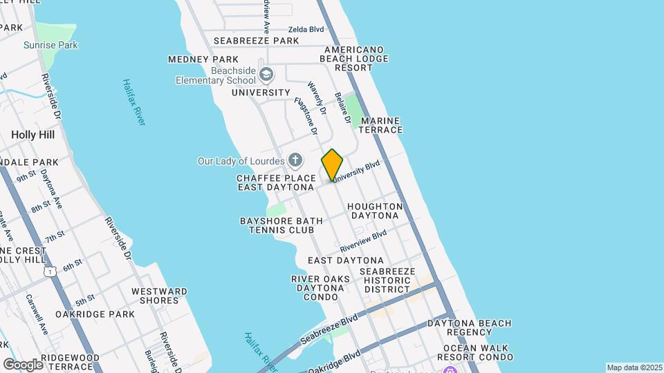941 N Oleander Ave, Unit 3 Map and Location Details
