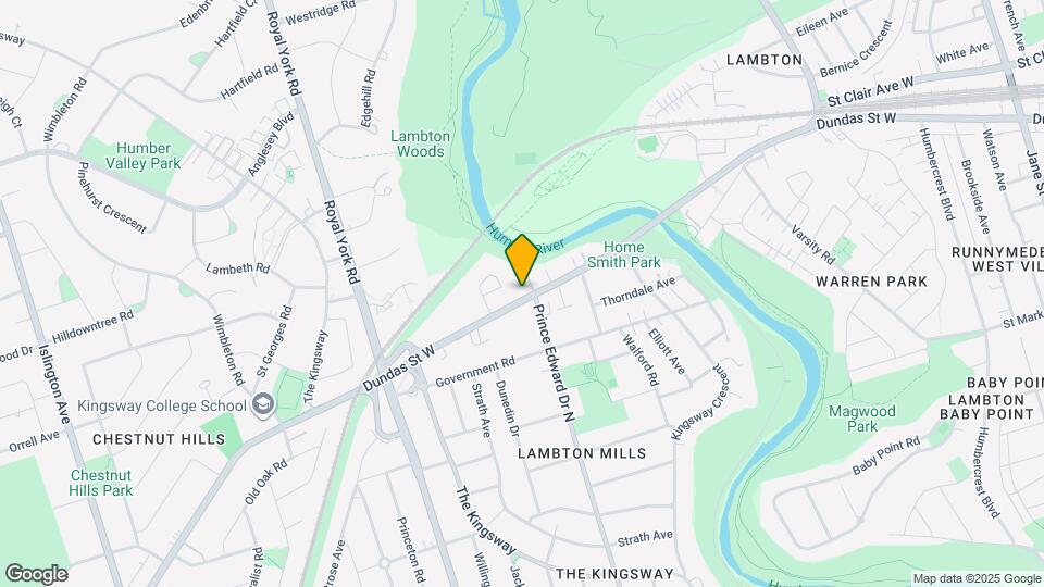 4198 Dundas St W Map and Location Details