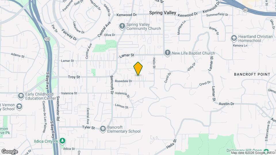 9124 Rosedale Dr Map and Location Details