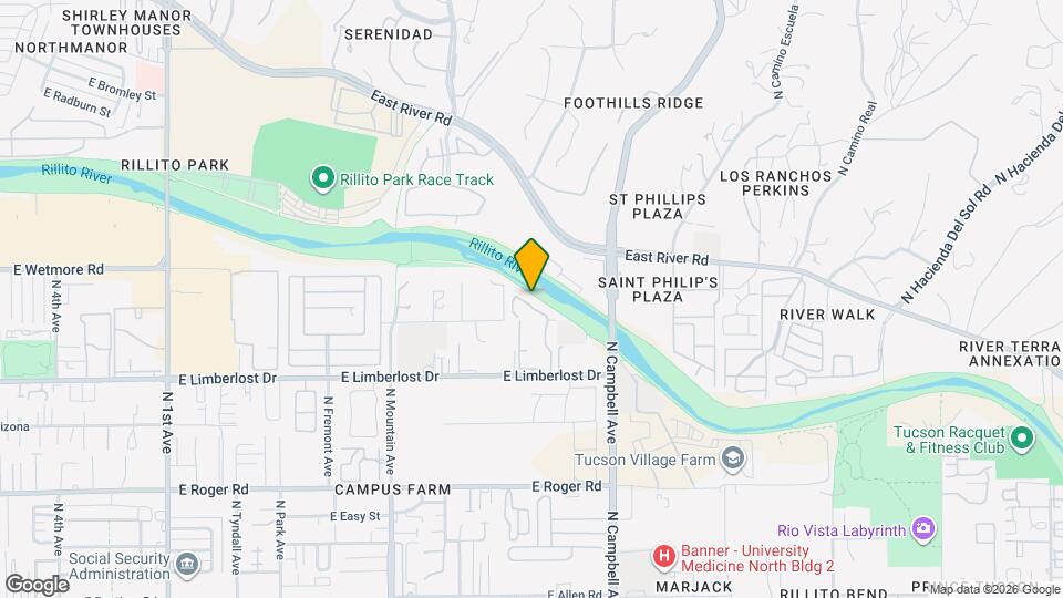 4300 N Rillito Creek Pl Map and Location Details