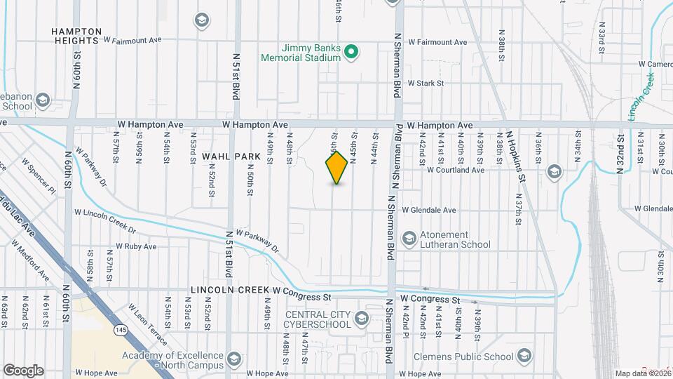 4638 N 46th St Map and Location Details