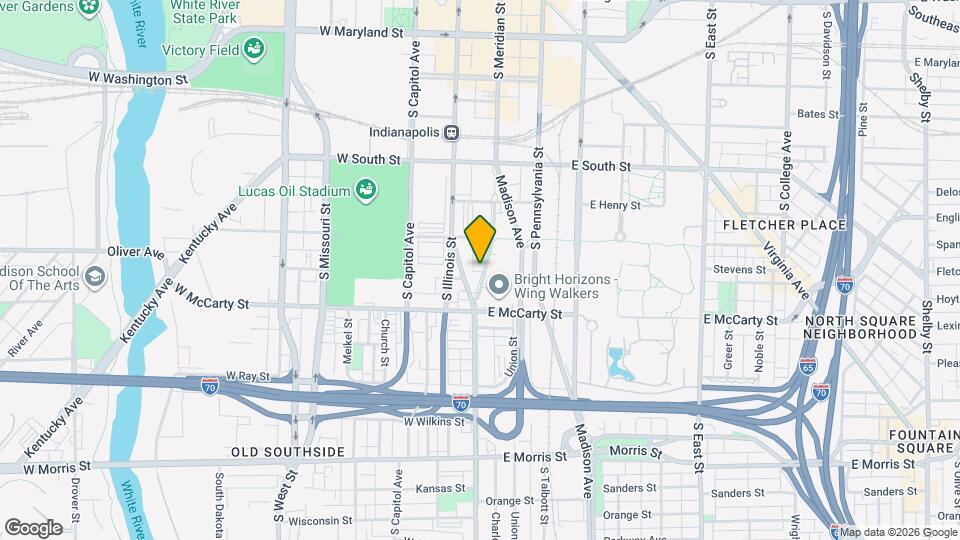 642 S Meridian St Map and Location Details
