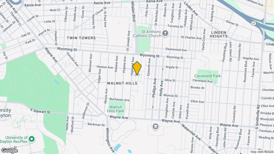 1123 Pritz Ave Map and Location Details