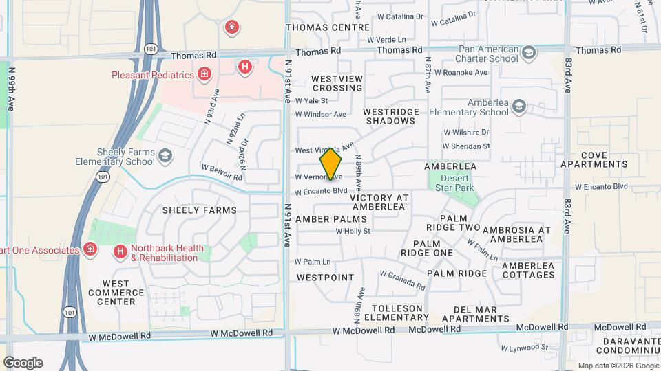 8934 W Encanto Blvd Map and Location Details