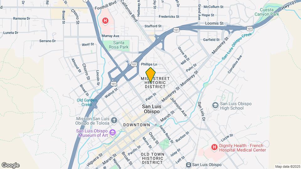 1220 Mill St Map and Location Details