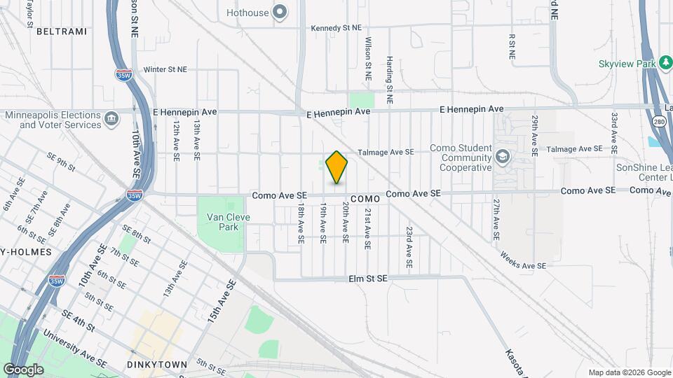 1915 Como Ave SE Mapa y Detalles de la Ubicación