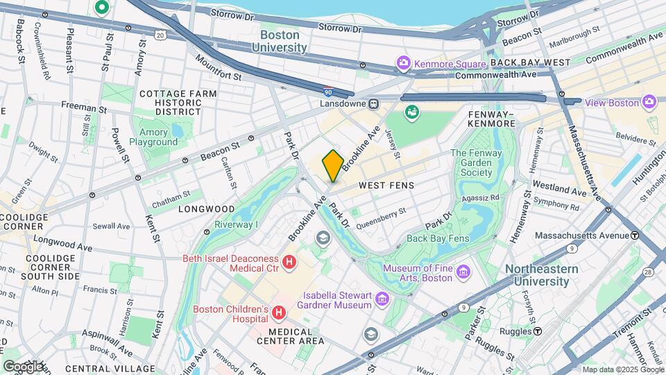 200 Brookline Ave Map and Location Details