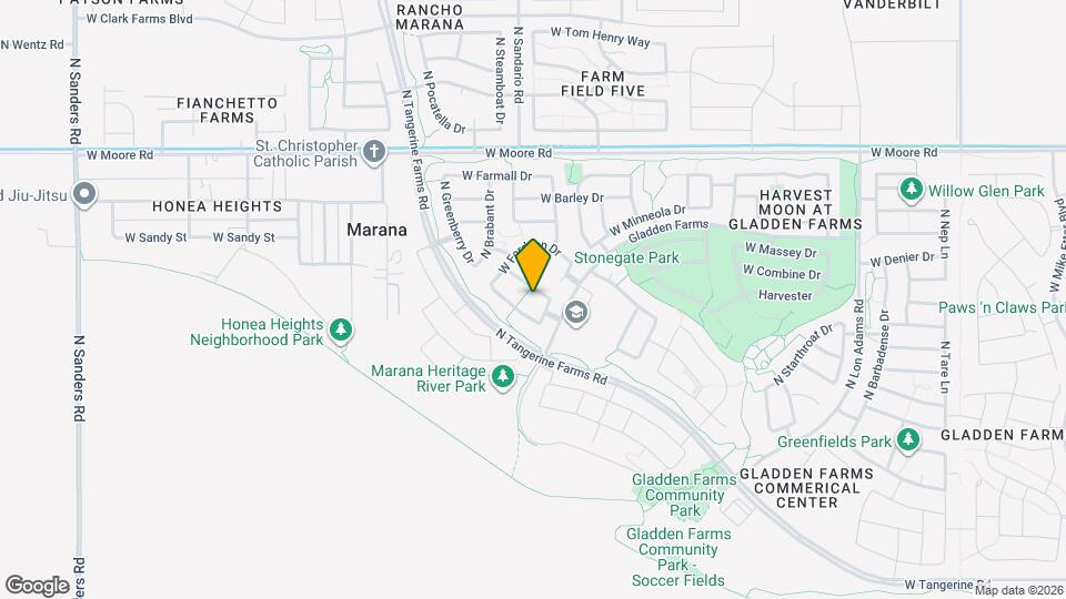 12553 N Green Oak Dr Mapa y Detalles de la Ubicación