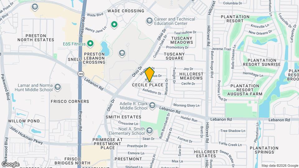 5013 Goldenrod Dr Map and Location Details