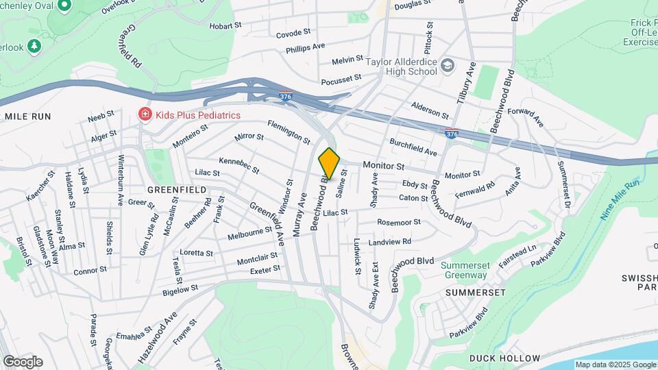 3564 Beechwood Blvd Map and Location Details
