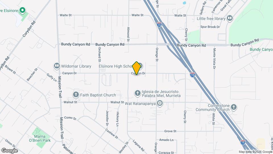21825 Canyon Dr Map and Location Details