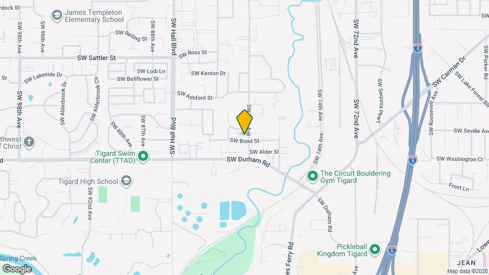 7931 SW Bond St Map and Location Details