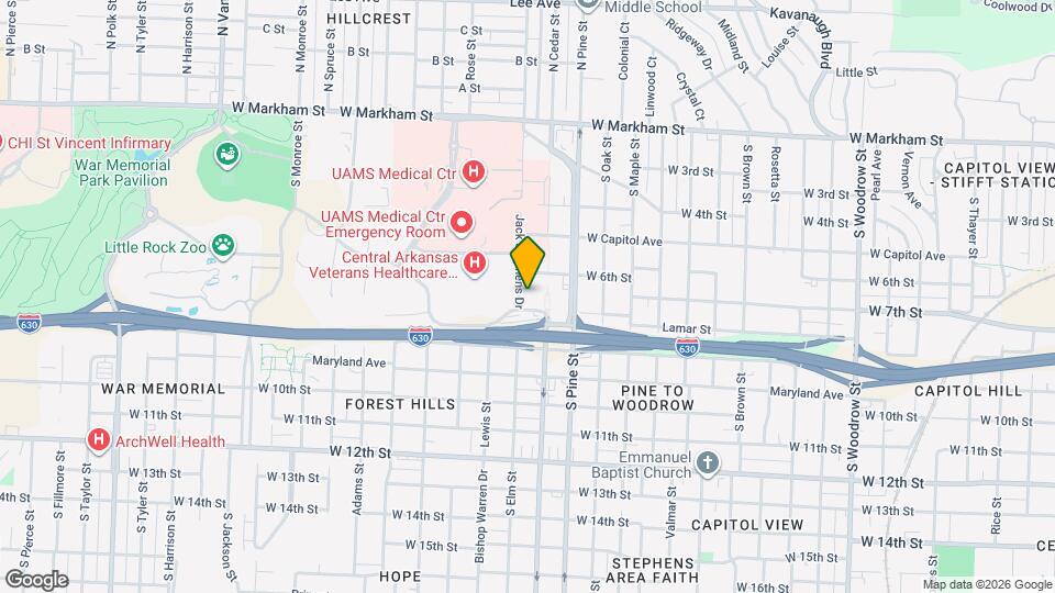 619 Jack Stephens Dr Map and Location Details