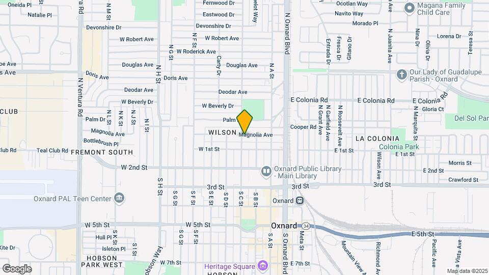 344 Magnolia Ave Mapa y Detalles de la Ubicación