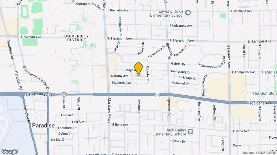 1483 Dorothy Ave Map and Location Details