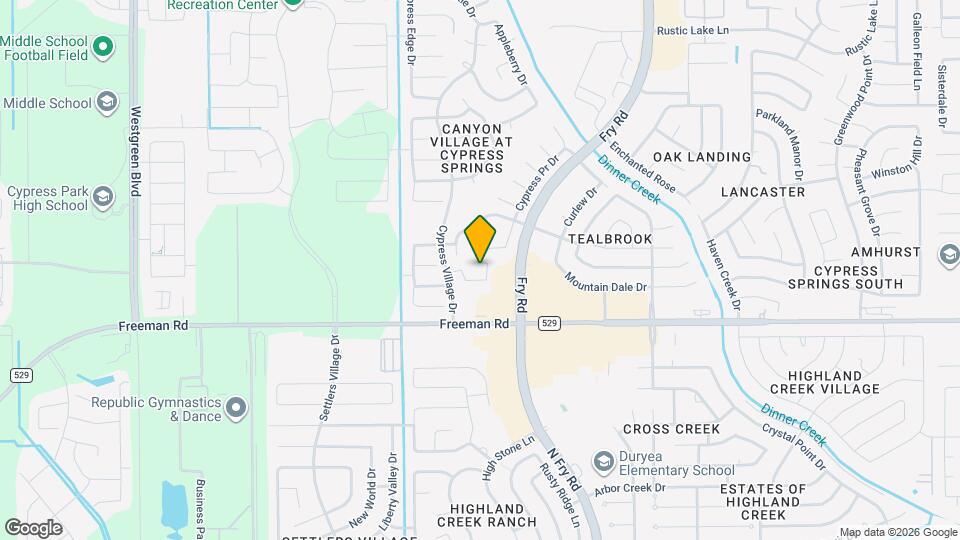 7027 Cedar Breeze Ct Map and Location Details