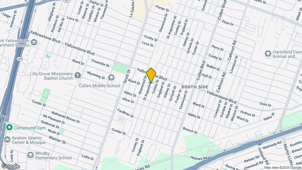6721 St Augustine St Map and Location Details