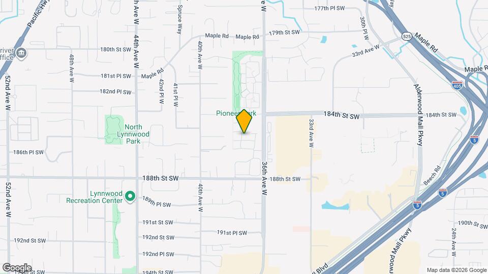 18512 36th Ave W Map and Location Details