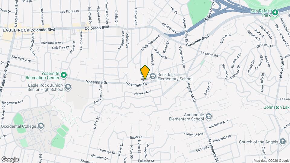 1361 Yosemite Dr, Unit 3 Map and Location Details