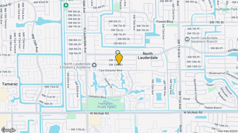 7740 SW 10th Ct Map and Location Details
