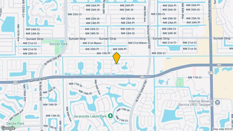 9239 W Sunrise Blvd Mapa y Detalles de la Ubicación