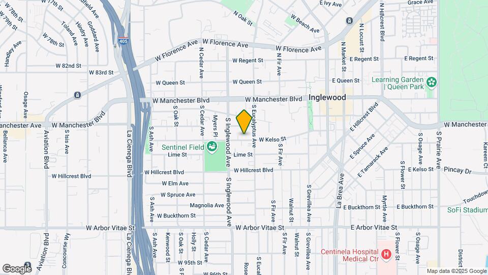 317 W Kelso St Map and Location Details