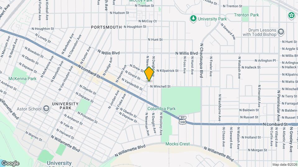 7906 N Newman Ave Mapa y Detalles de la Ubicación