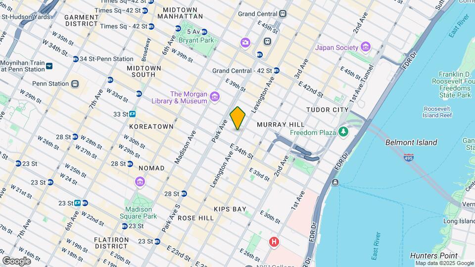 133 E 35TH ST Map and Location Details