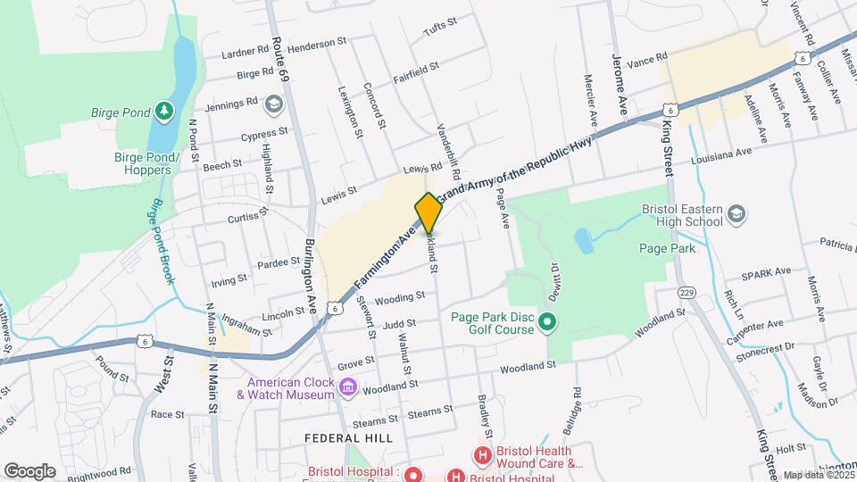 245 Oakland St Map and Location Details