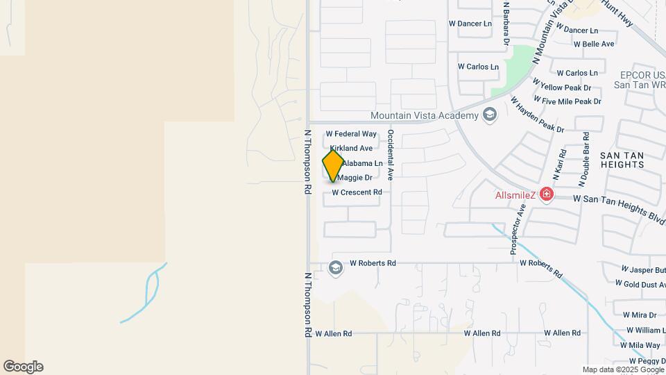 4582 W Crescent Rd Map and Location Details