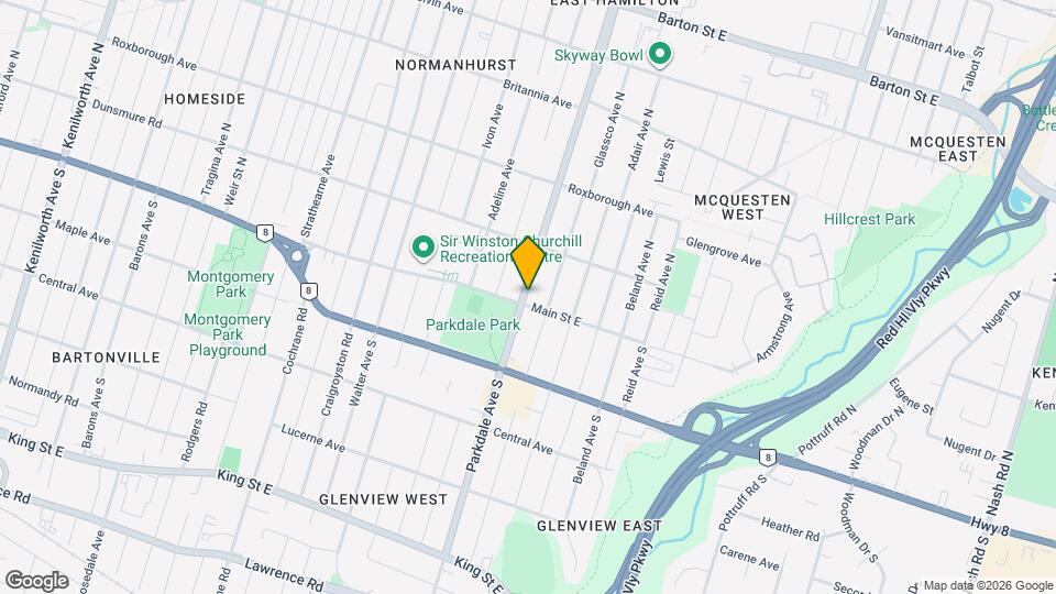 2 Parkdale Ave N Map and Location Details