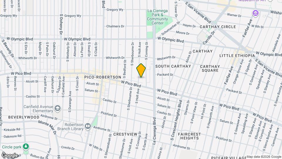 1238 S Holt Ave, Unit Holt Map and Location Details