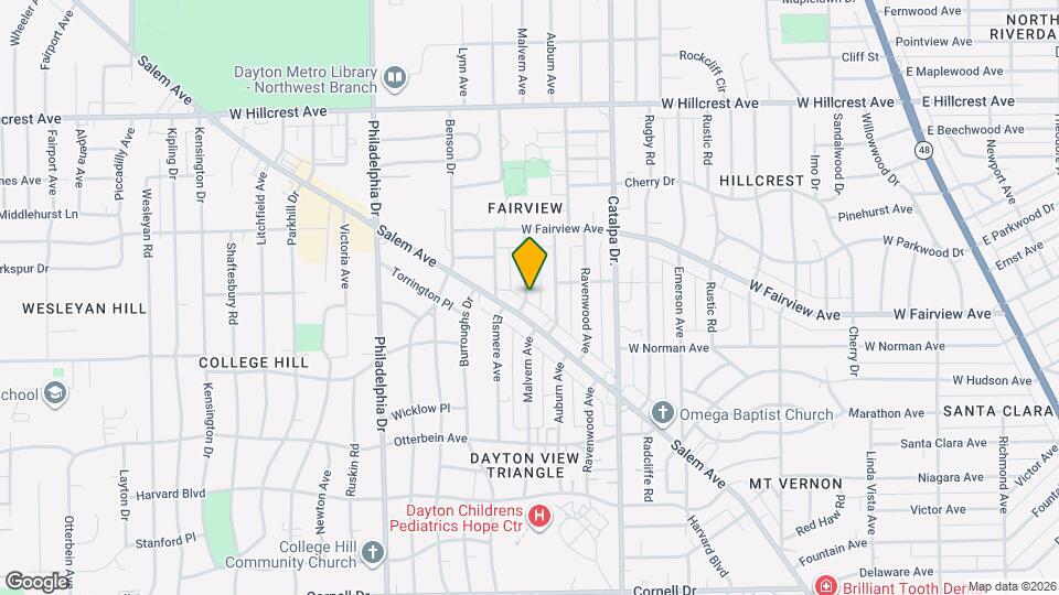 2118 Malvern Ave Map and Location Details