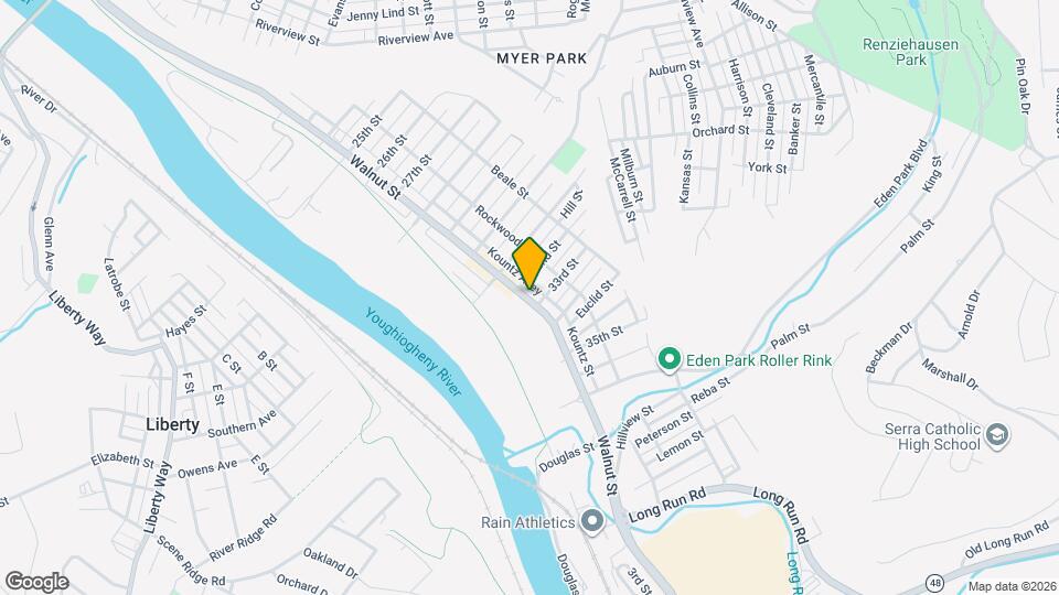 3211 Walnut St Map and Location Details