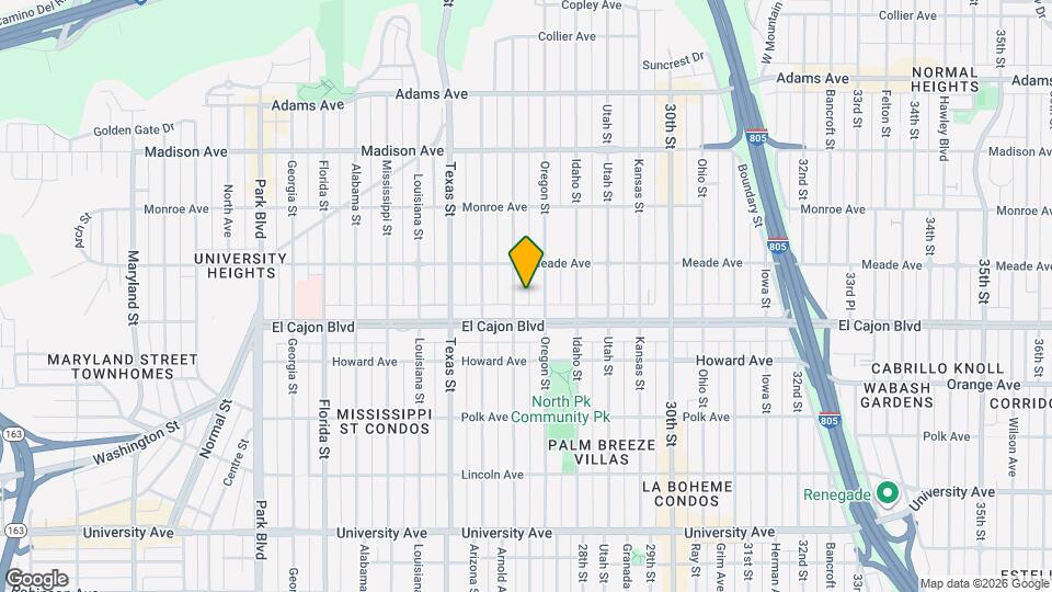 4345 Hamilton St Map and Location Details