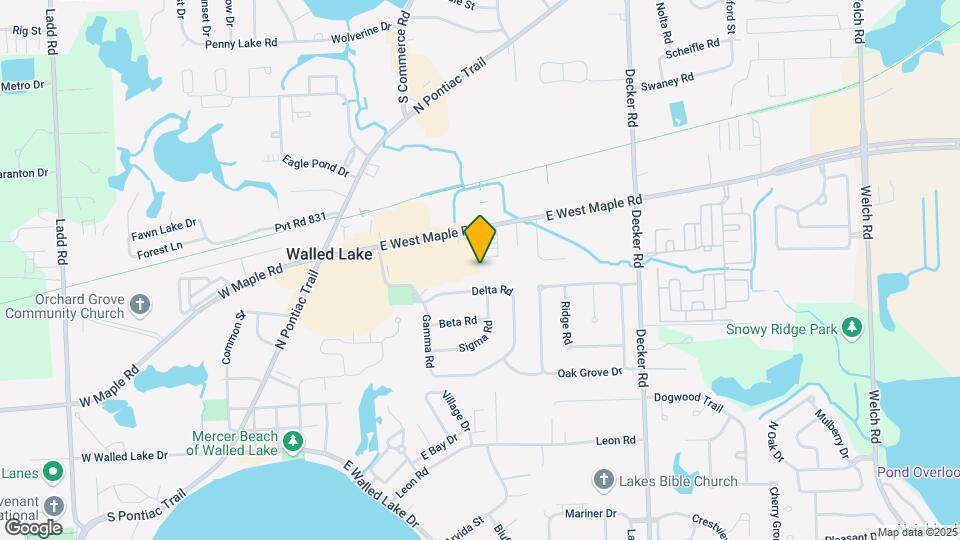 1256 E West Maple Rd Map and Location Details