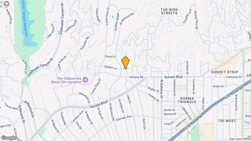 1121 La Collina Dr Map and Location Details