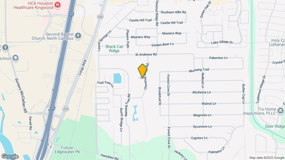 1603 Chestnut Ridge Rd Map and Location Details