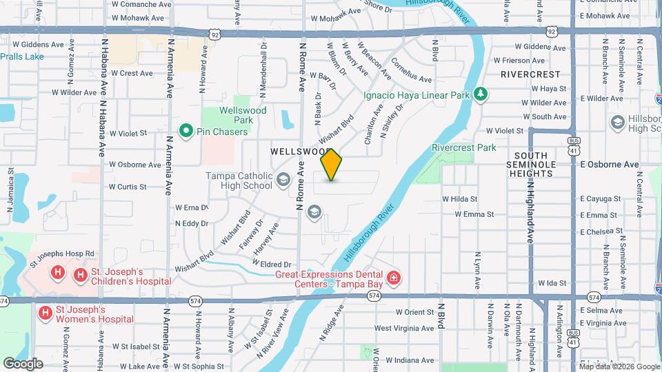 1524 W River Shore Way Map and Location Details