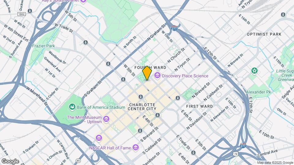 210 N Church St, Unit 4A Map and Location Details