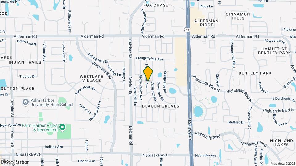 2282 Grovecrest Ave Map and Location Details