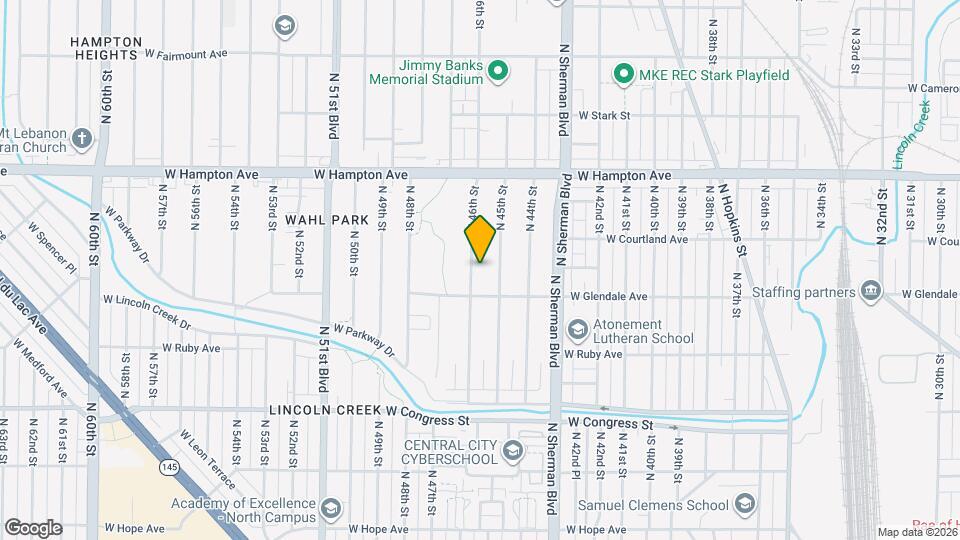 4636 N 46th St Map and Location Details
