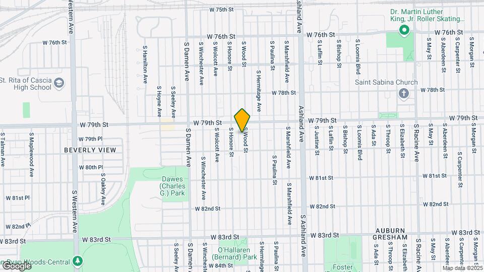 7928 S Wood St Map and Location Details