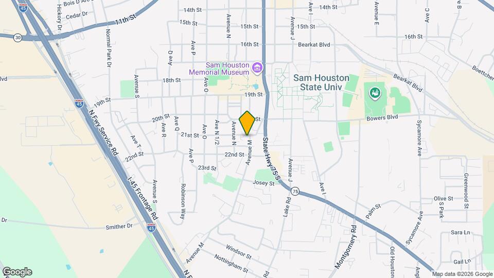 2108 Avenue M Map and Location Details