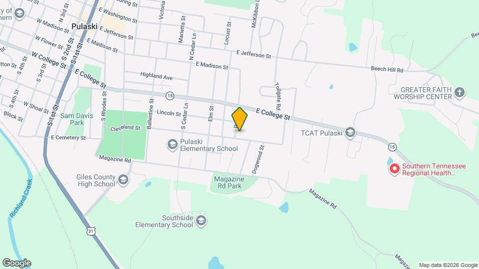 423 Pine St Mapa y Detalles de la Ubicación