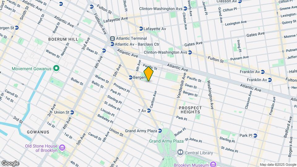536 Bergen St Map and Location Details