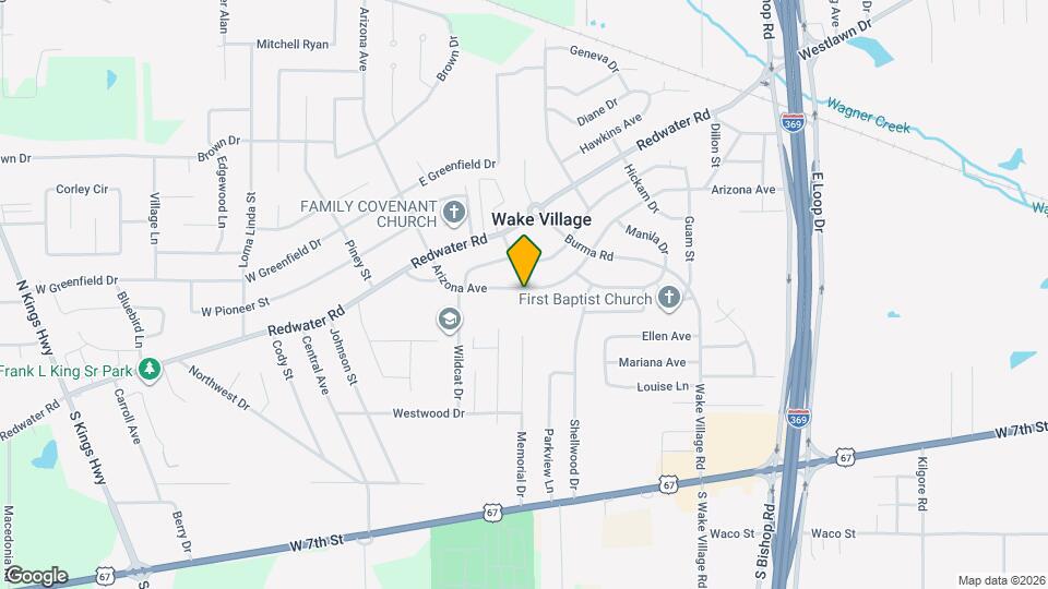 616 Arizona Ave Map and Location Details