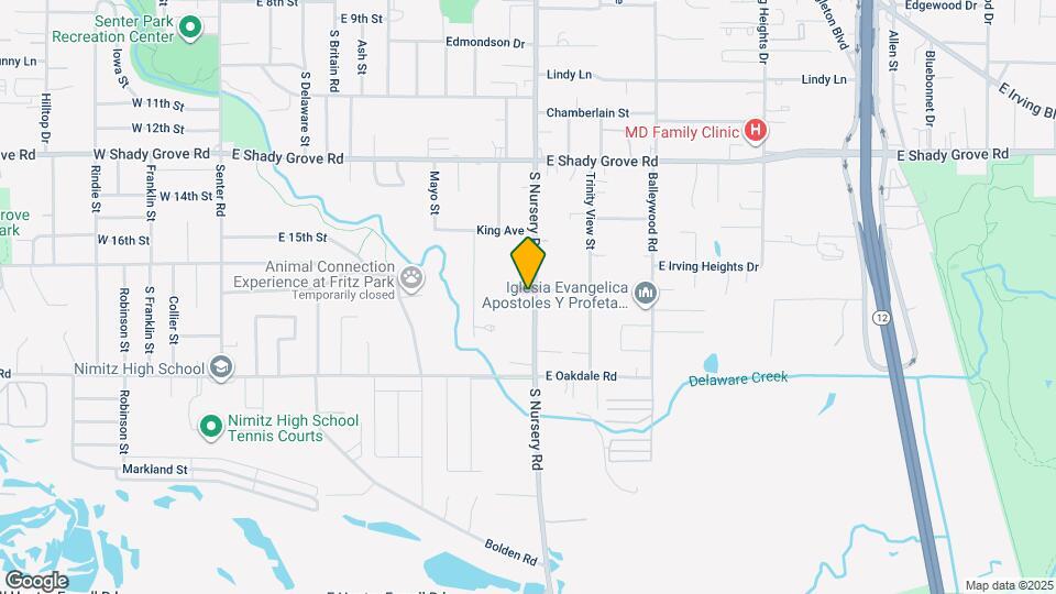 1529 S Nursery Rd Map and Location Details
