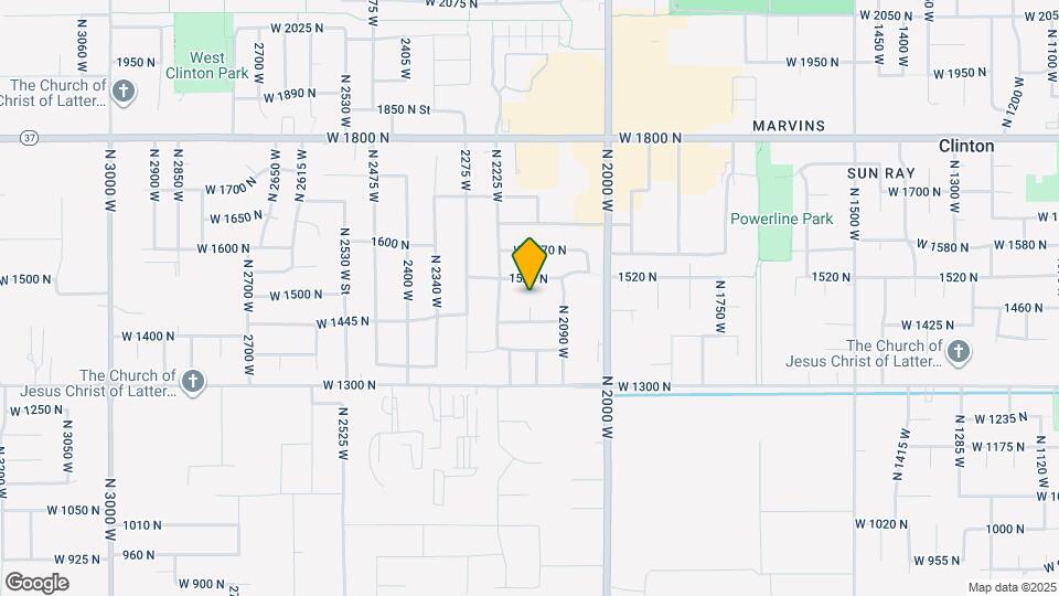 1496 N 2150 W Map and Location Details