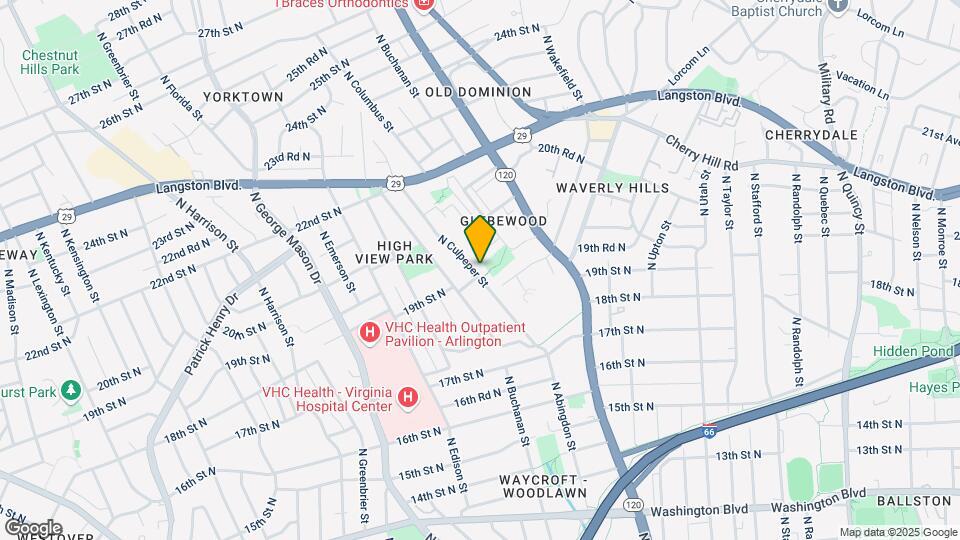 1901-1909 N Culpeper St Map and Location Details